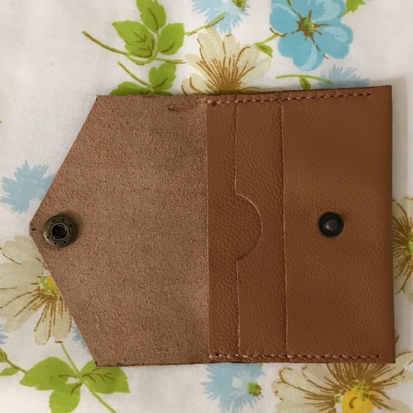Handmade Genuine Leather Wallet Cardholder - Picture 3 of 5
